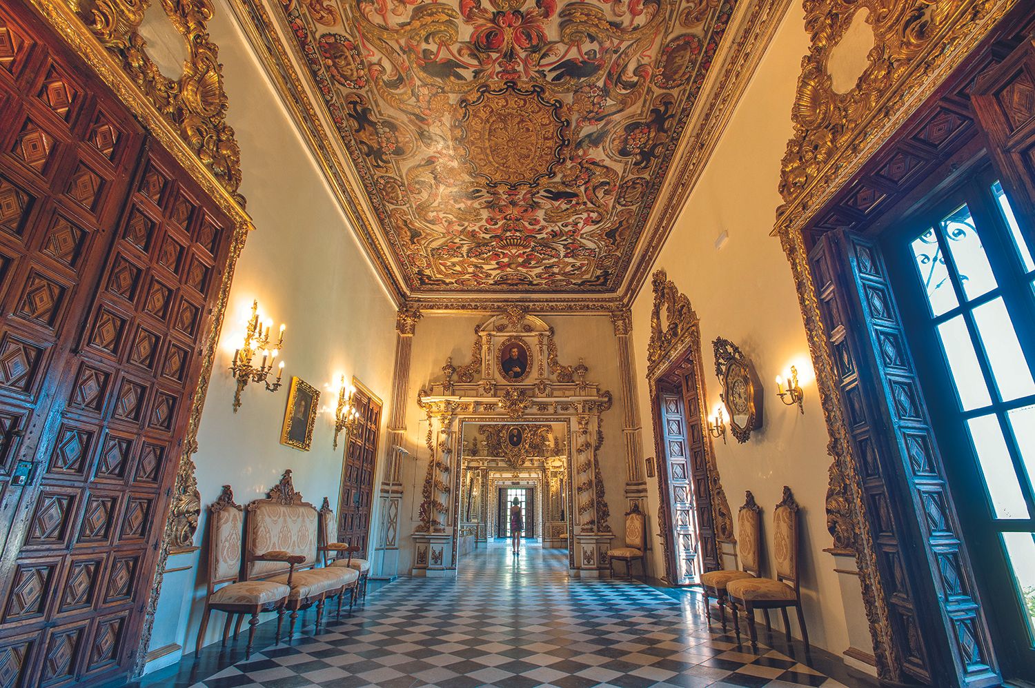 Galería dorada del Palau Ducal.