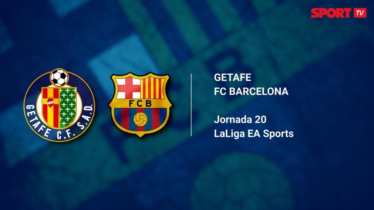 El horario mundial del Getafe - FC Barcelona de la jornada 20 de LaLiga