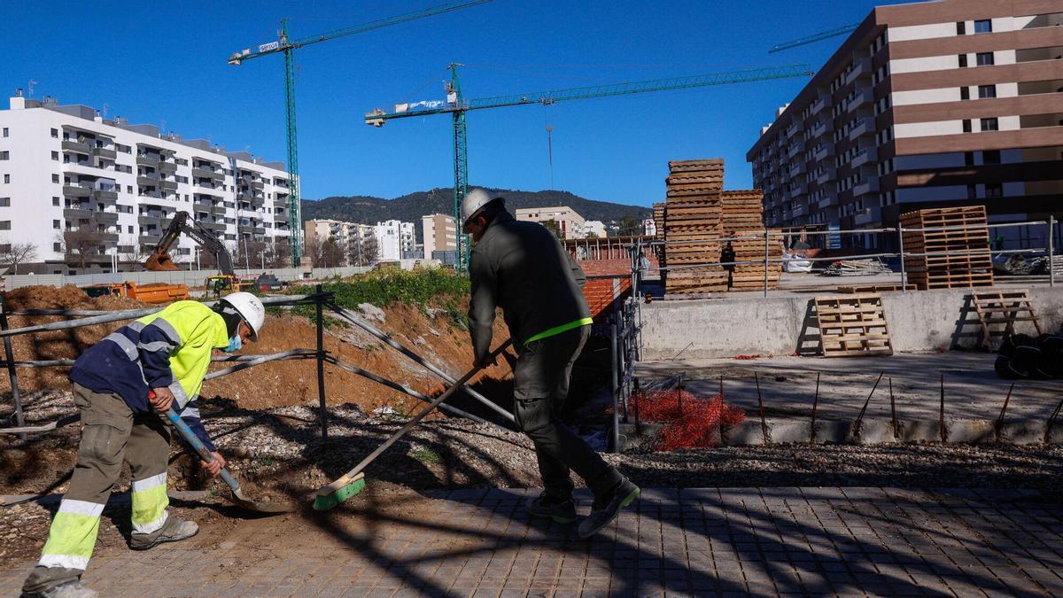 Obras de viviendas de nueva construcción en Córdoba.