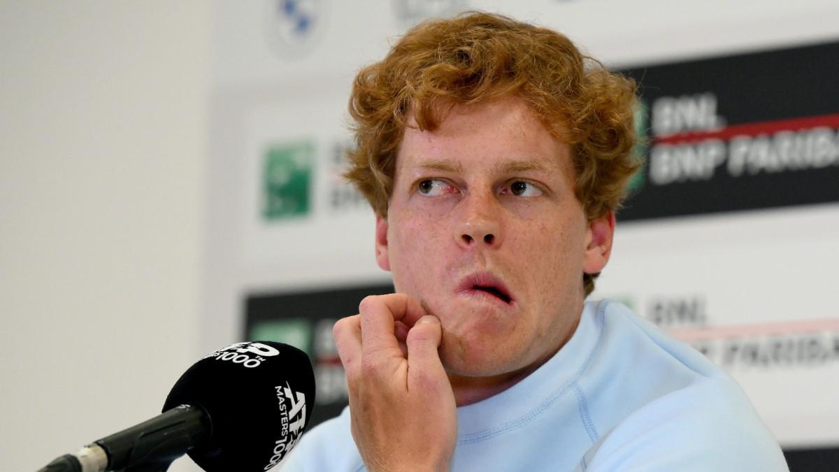 Jannik Sinner, en la rueda de prensa previa al Masters 1000 de Roma