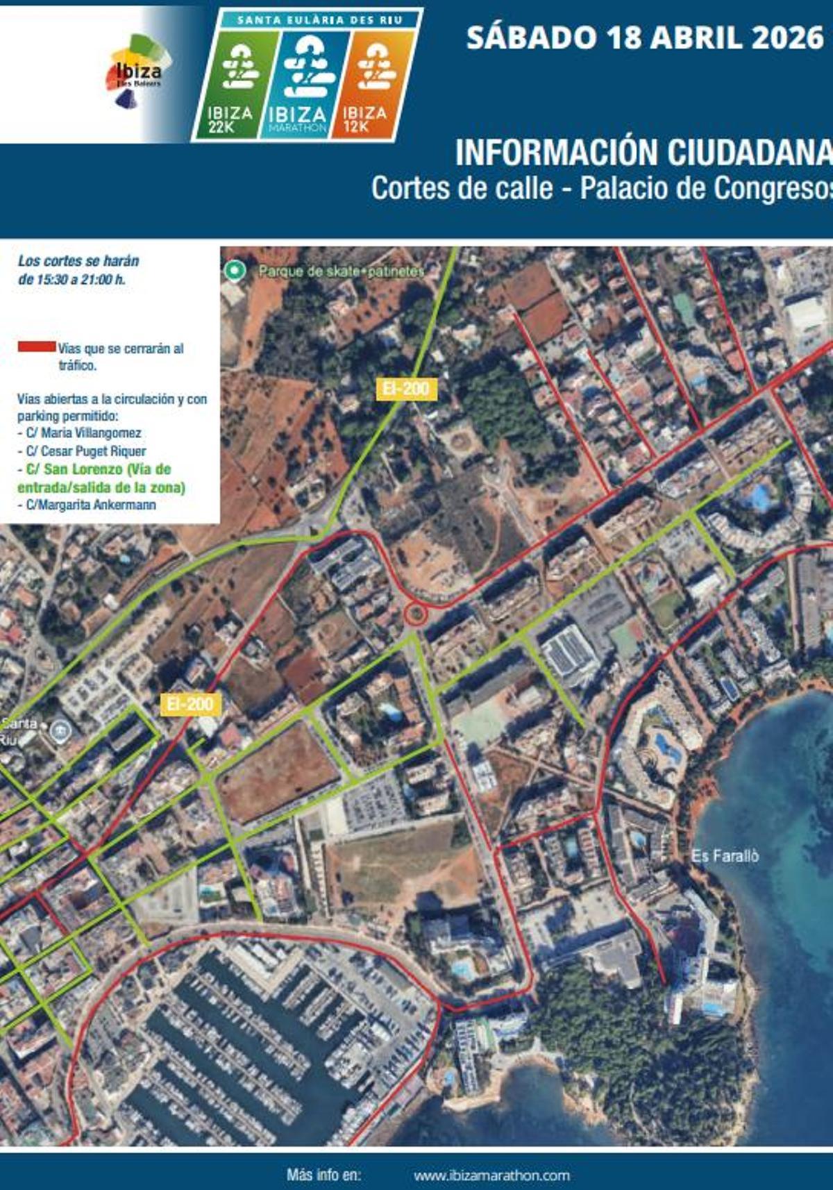 Zonas cortadas en el Palacio de Congresos