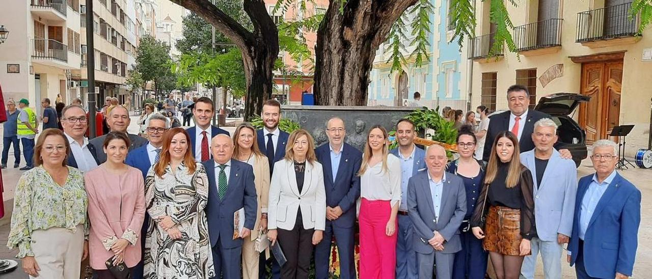 José Hernández y Diego Gómez, en el acto de celebración del 9 d&#039;Octubre.