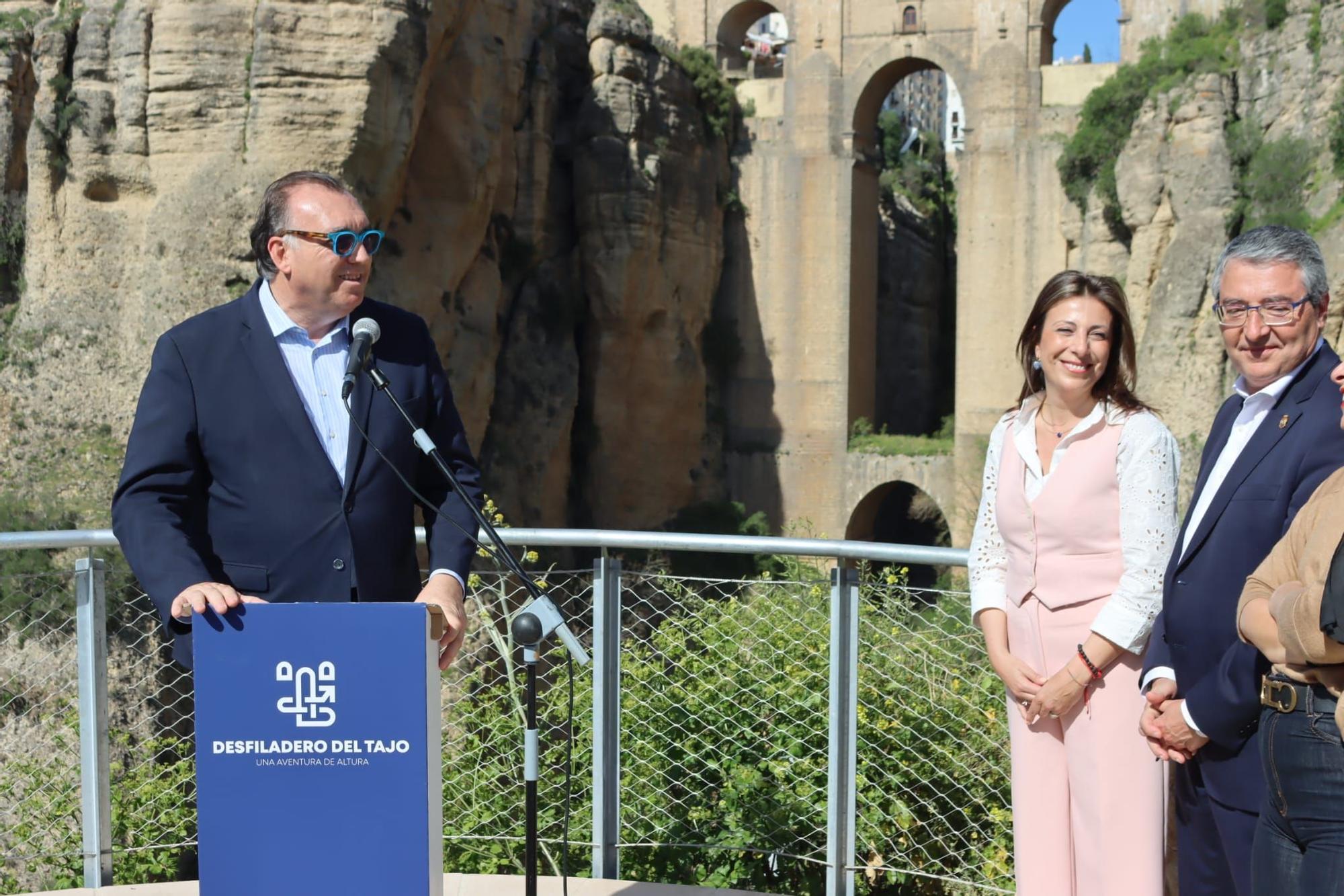 Inauguración de la primera fase del Camino del Desfiladero, en Ronda.
