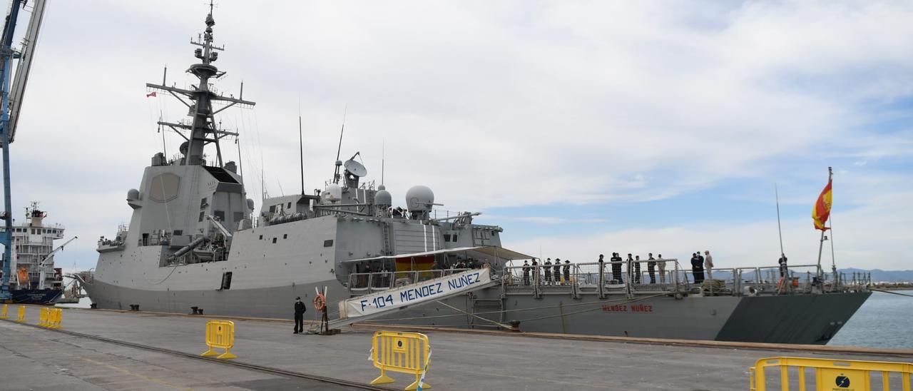 Imagen de la fragata en PortCastelló.