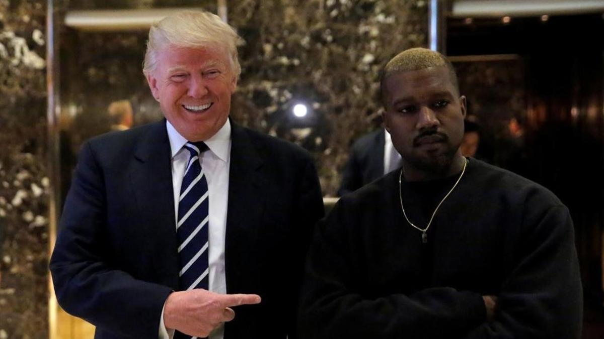 kanye west  Y donald trump