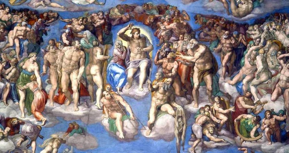 Un fragment d''El Judici Final' a la Capella Sixtina