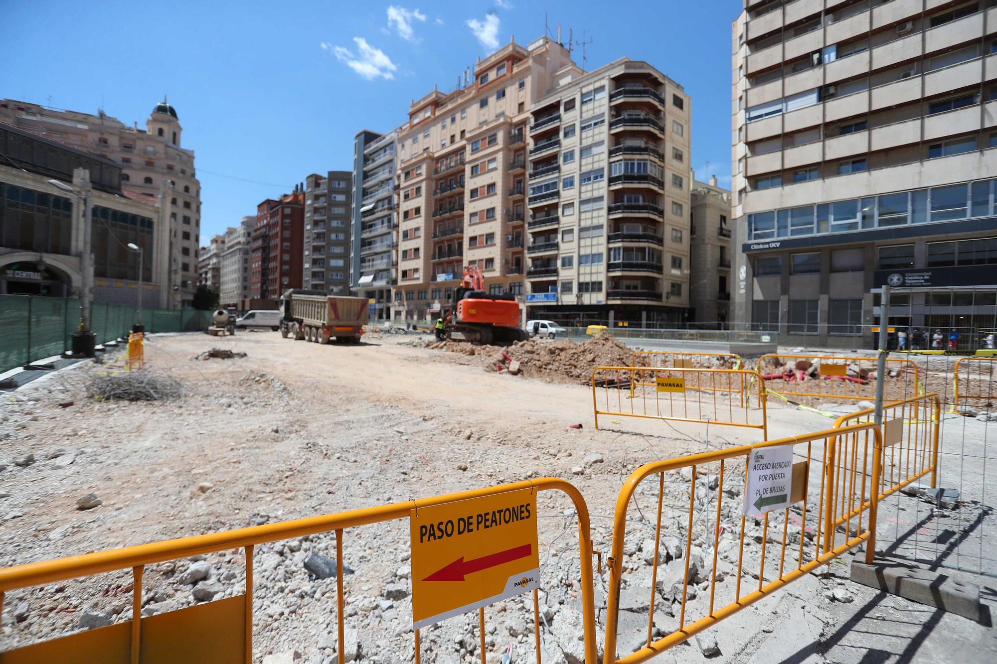 Así avanzan las Obras de la Plaza de Brujas