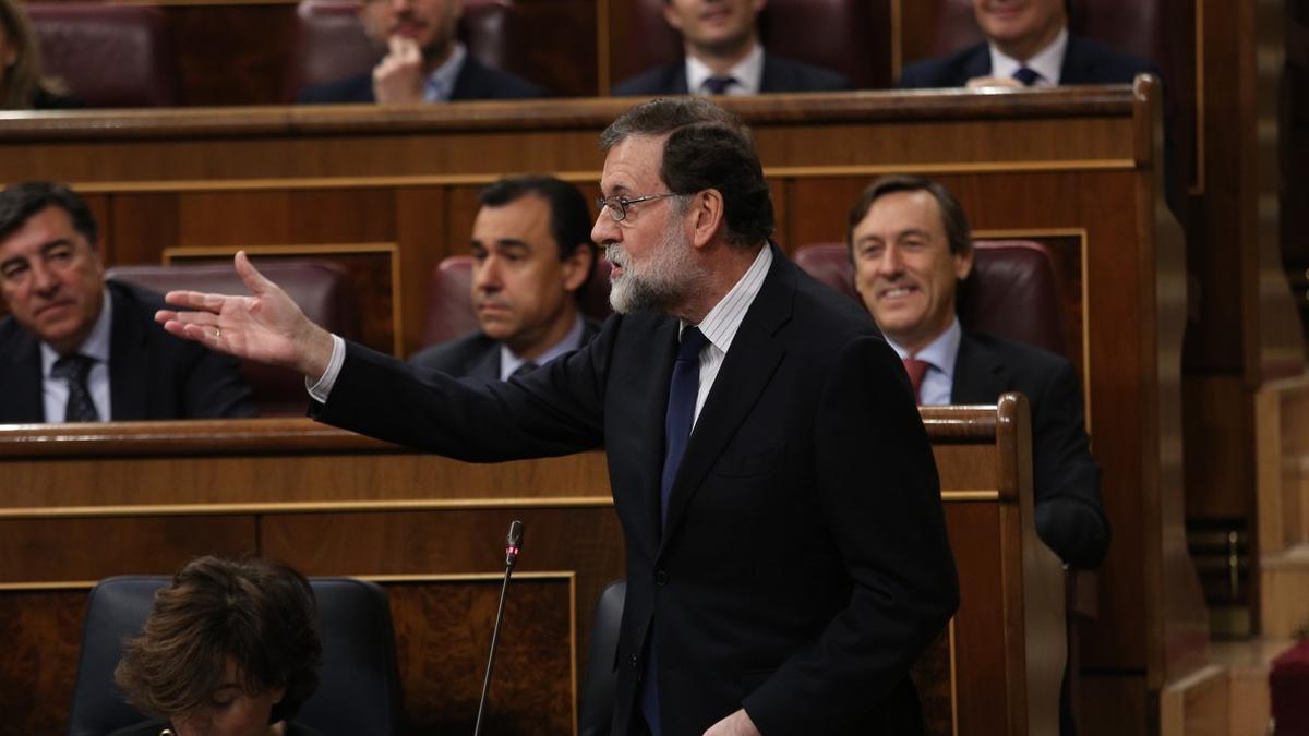 Mariano Rajoy, este miércoles en el Congreso de los Diputados.