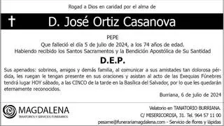 D. José Ortiz Casanova