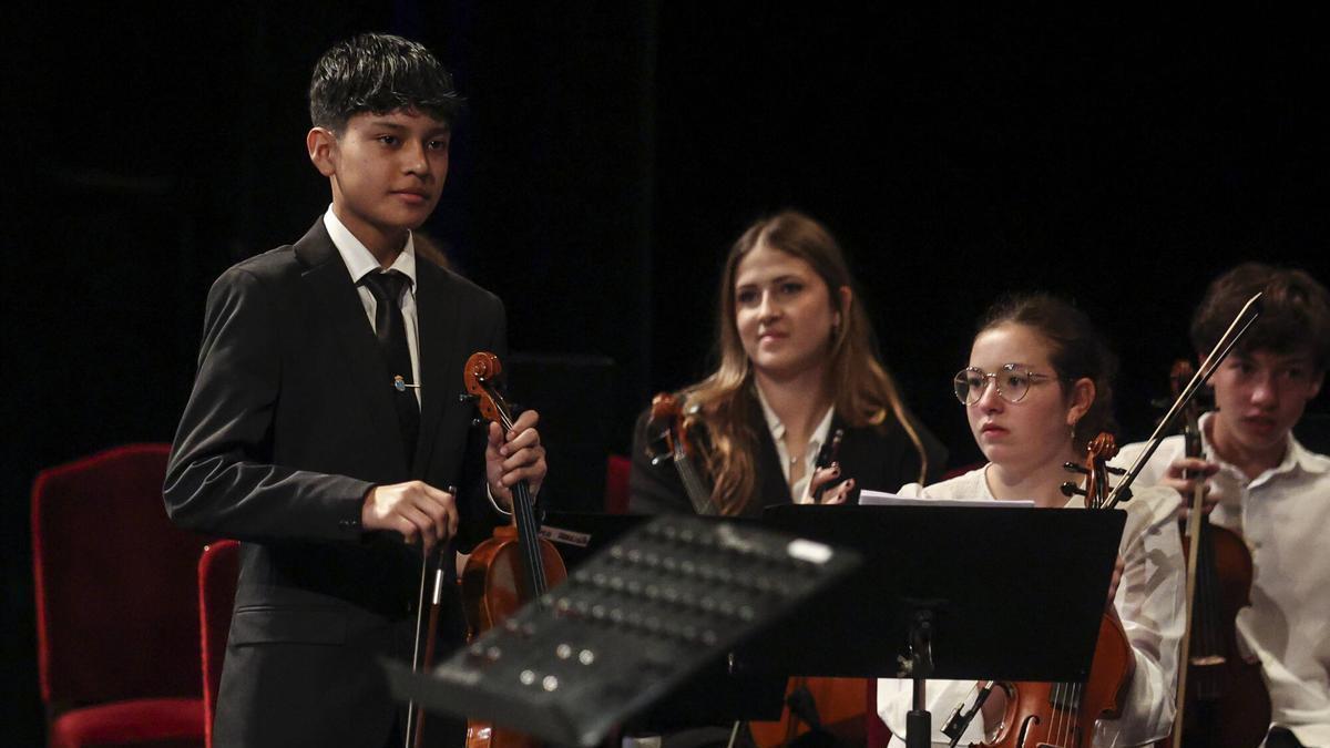 Alumnos de la Escuela de Música.