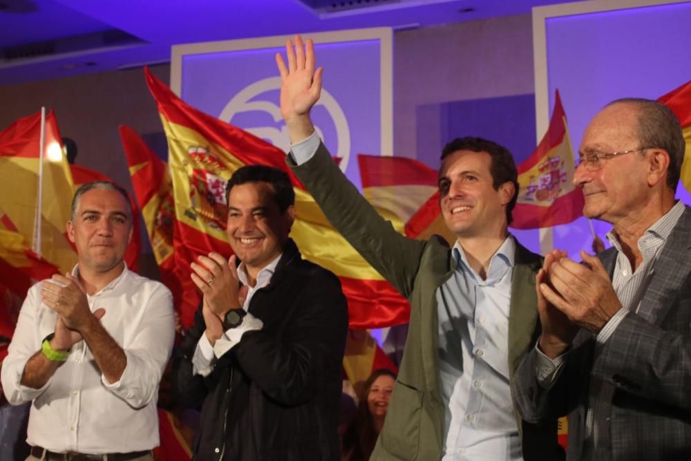 Pablo Casado participa en un acto político en Málaga