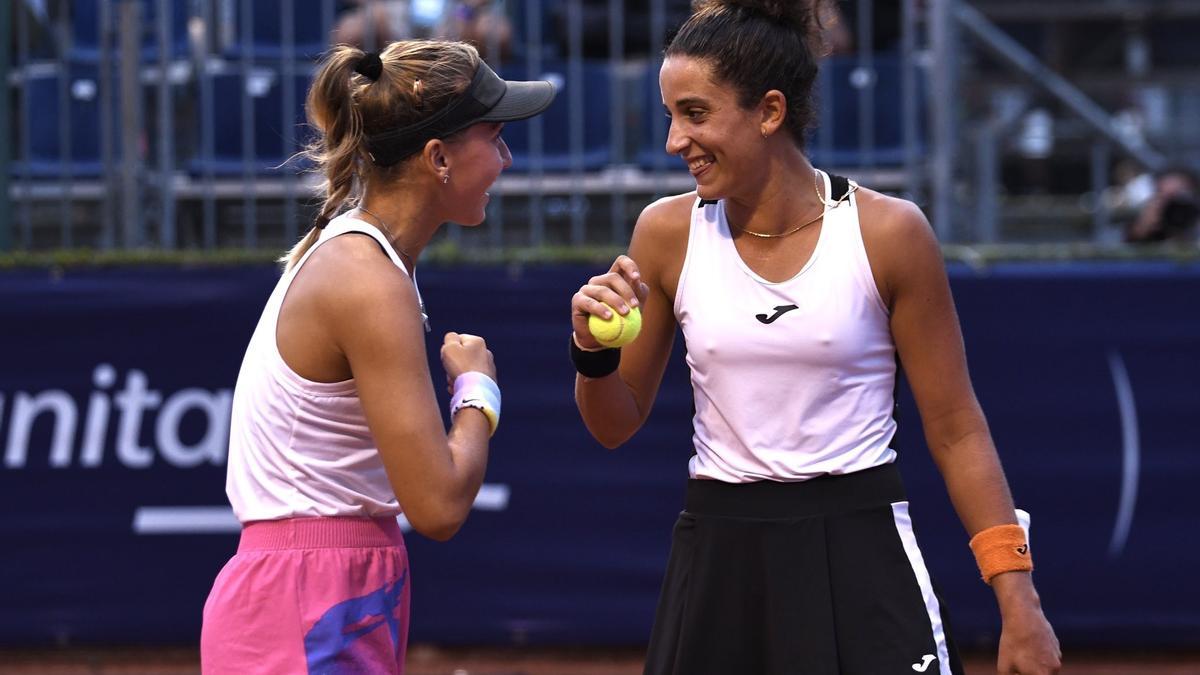Oksana y Ángela, felices con su participación en la final del torneo