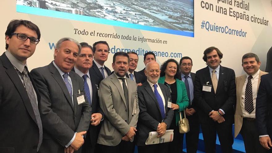 Integrantes de la delegación murciana en la cumbre de Almería.