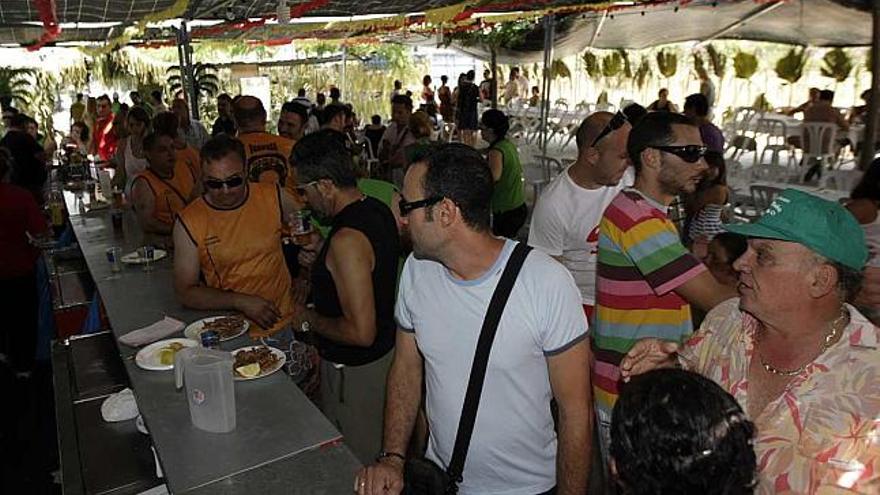 Panorámica del ambiente existente en San Vicente durante estos días de fiesta.