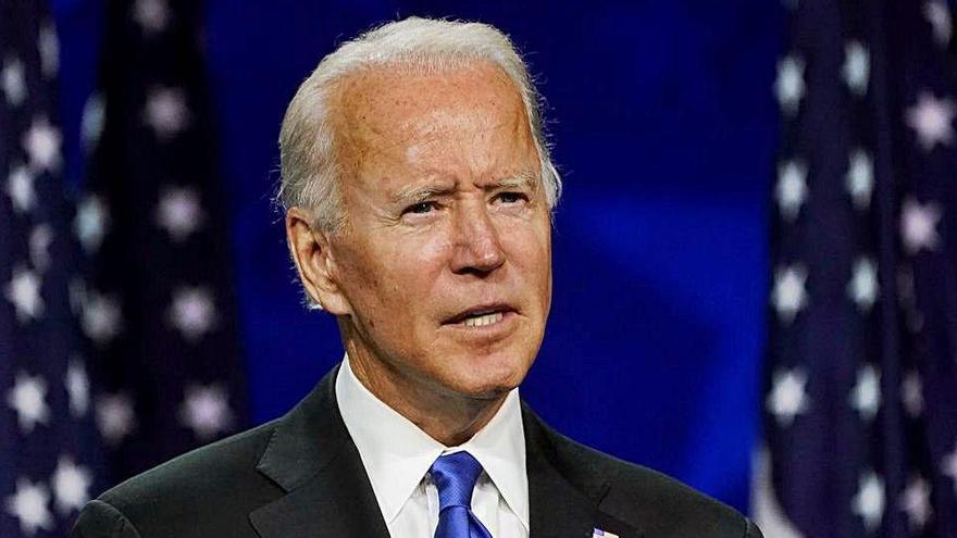 Joe Biden, en el seu discurs d&#039;acceptació de candidat demòcrata a la presidència.