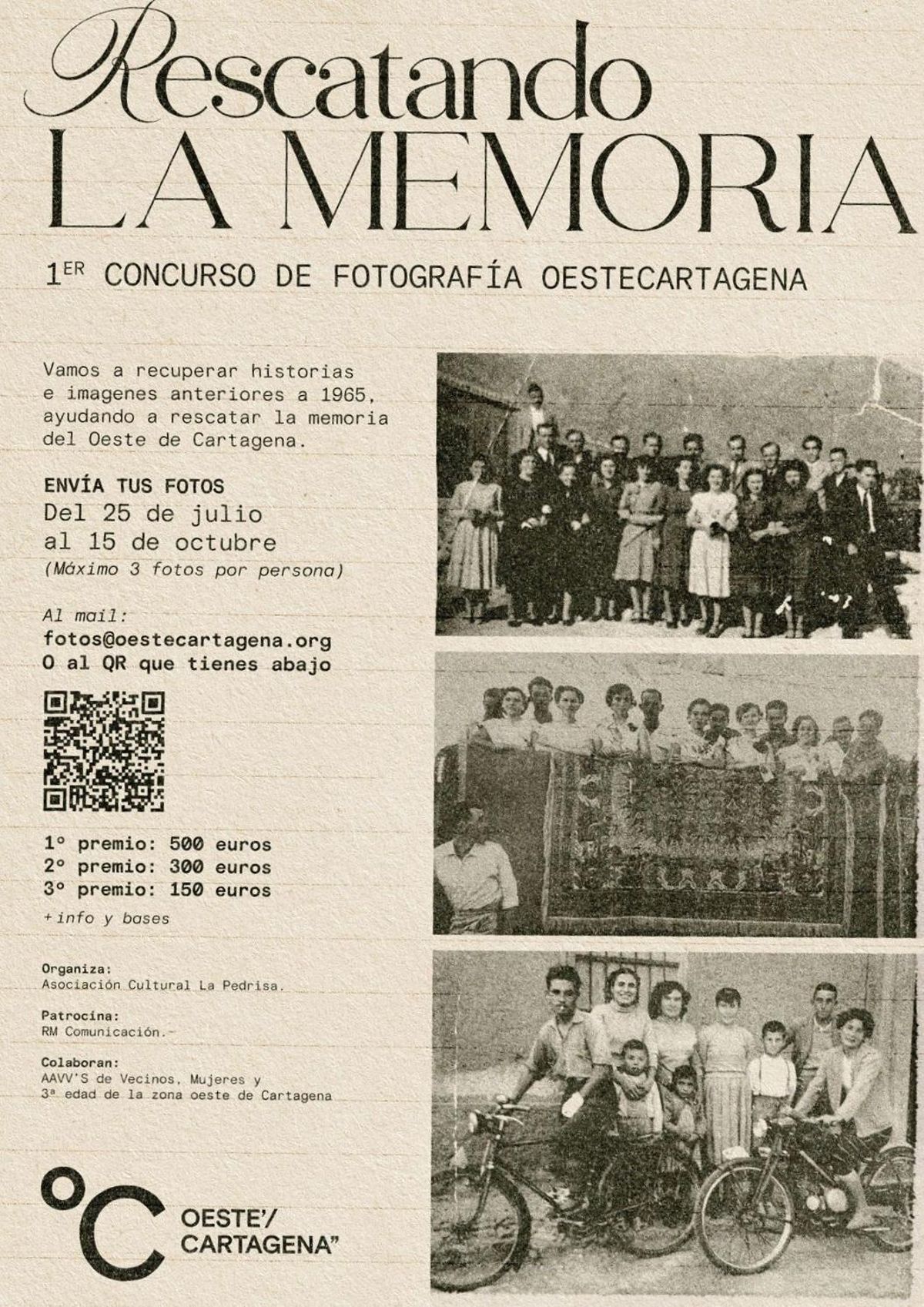 Cartel del concurso de fotografía ‘Rescatando la memoria’