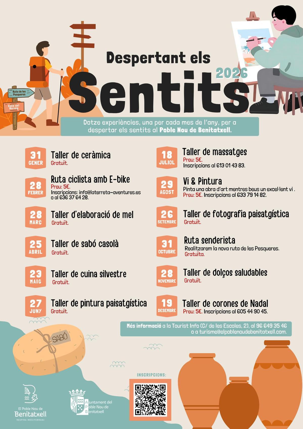 La programació de "Despertant els Sentits"