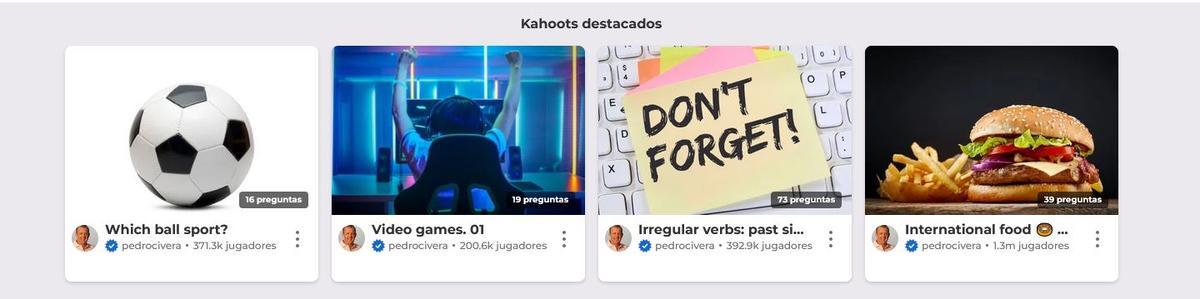 Kahoot populares de Pedro Civera