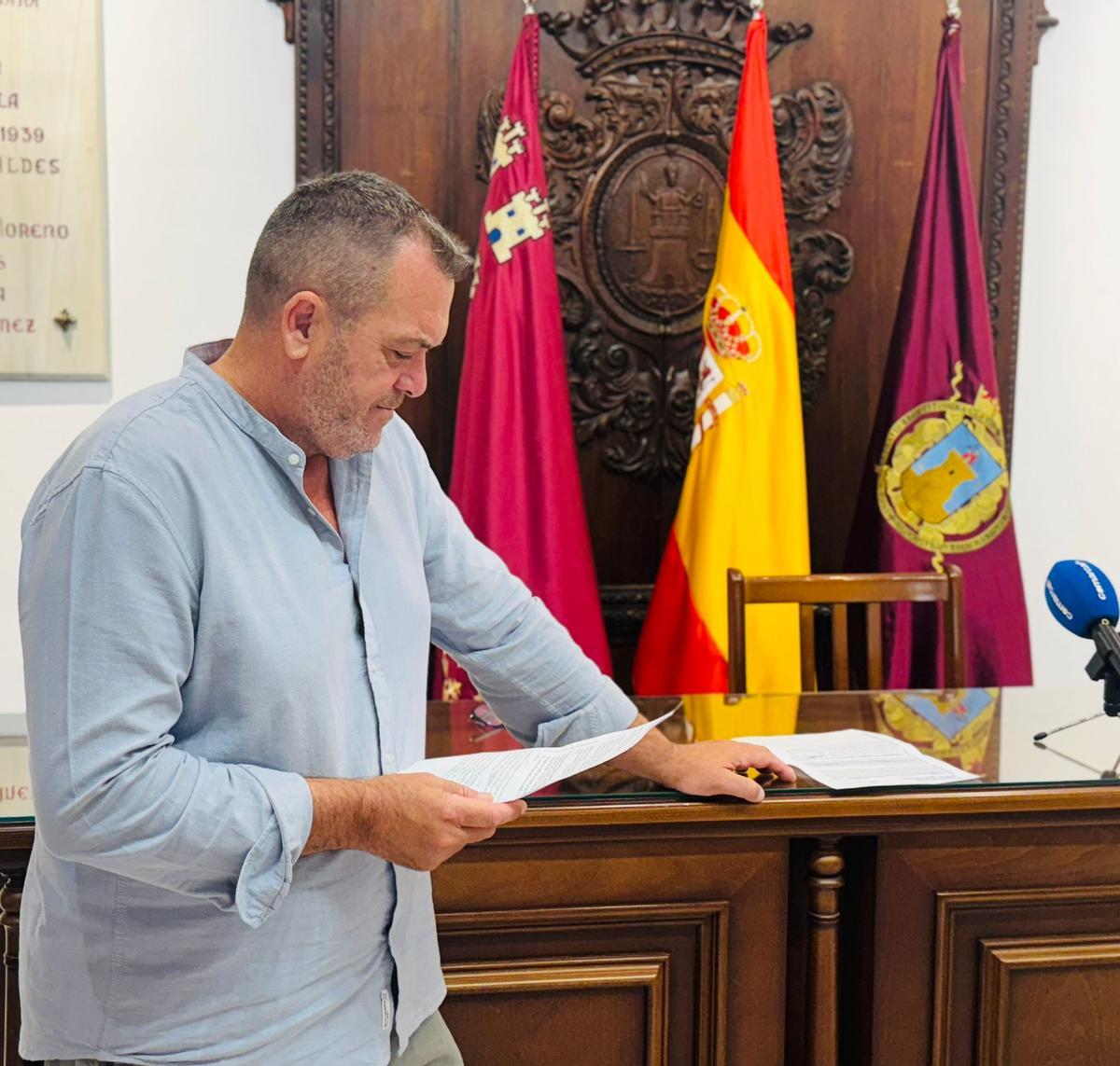 Juan Miguel Bayonas, este viernes.
