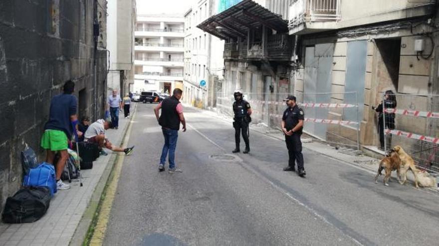 Desalojado un edificio afectado por las obras del Barrio do Cura en Vigo