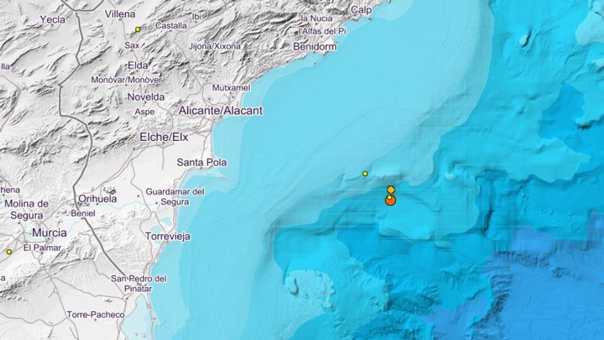 La costa de alicantina registra 4 seísmos esta madrugada