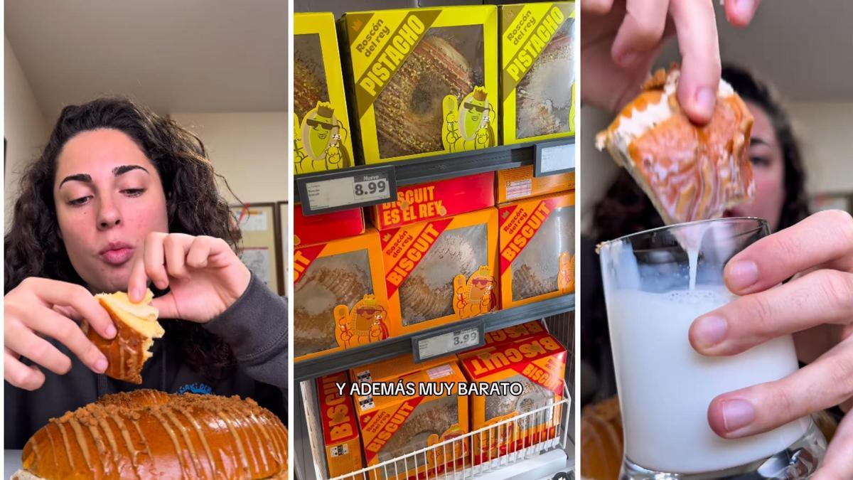 Los roscones de Reyes de pistacho y de Lotus de Lidl