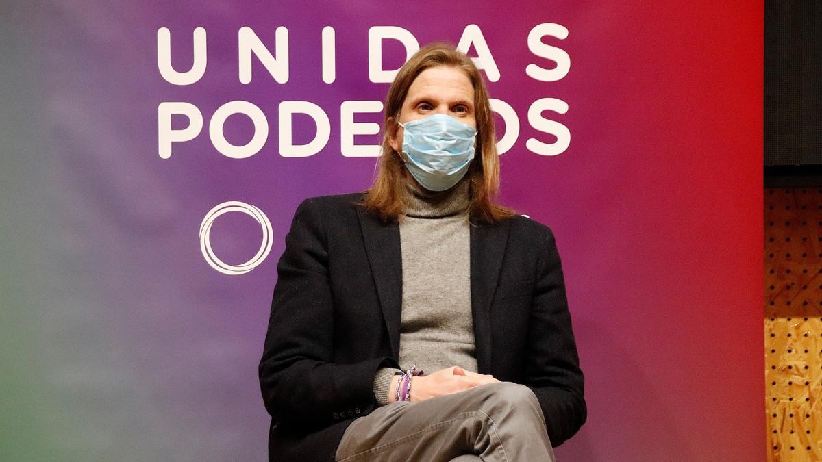 El candidato de Unidas Podemos, Pablo Fernández.