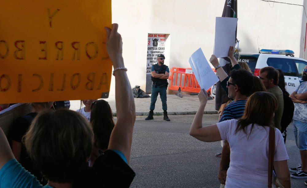 Manifestación antitaurina en Inca