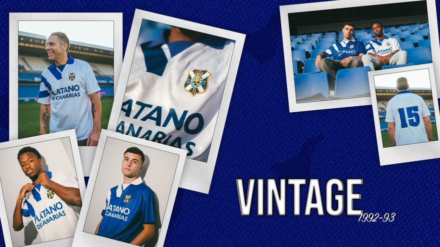 El CD Tenerife reedita la camiseta con la que se clasificó por primera vez para la Copa de la UEFA