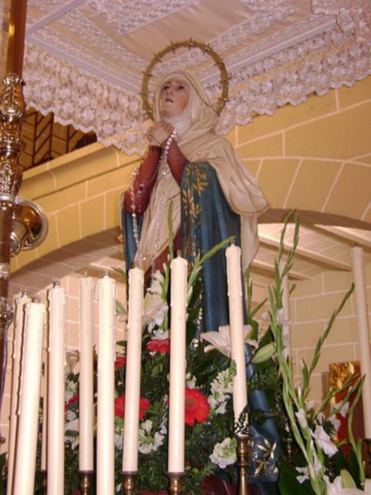 Imagen de la Dolorosa de Talayuela.