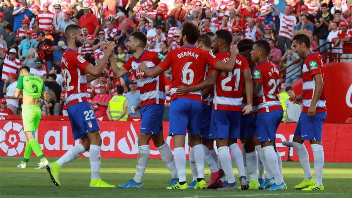 Los jugadores del Granada están viviendo un momento dulce