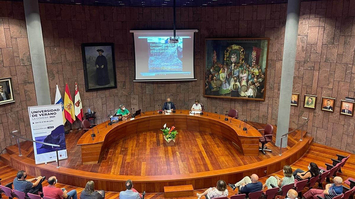 Acto de apertura de la Universidad de Verano de La Gomera en 2021