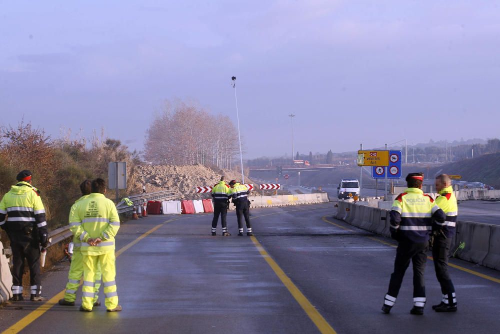 Accident de trànsit múltiple amb tres ferits a l'N-II a Sils