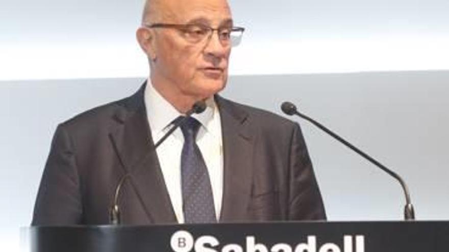 El presidente del Sabadell, Josep Oliu.