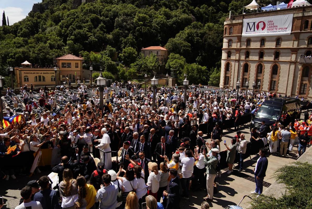 La visita històrica del Papa a Montserrat, en imatges La visita històrica del Papa a Montserrat, en imatges