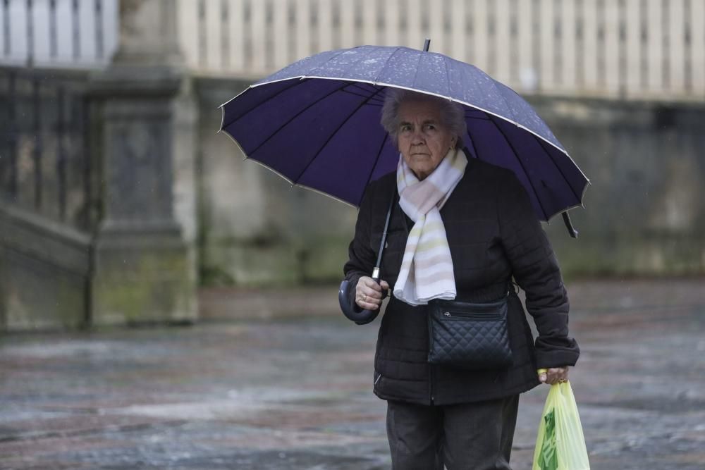 Los efectos del temporal "Ana" en Asturias