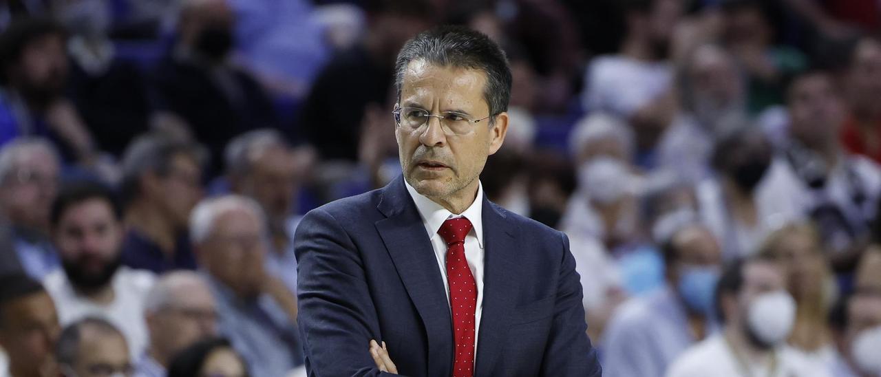 Pedro Martínez, durant el partit a la pista del Madrid