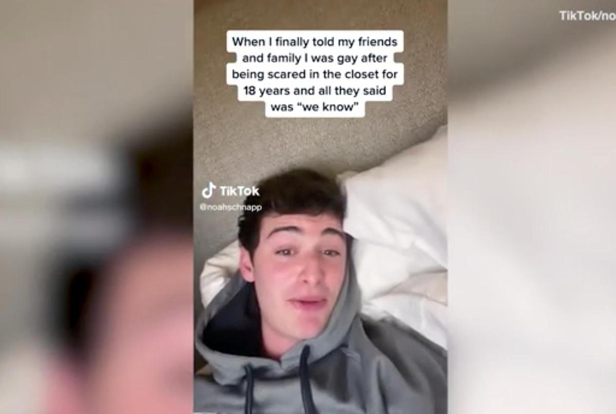 El  actor Noah Schnapp en TikTok