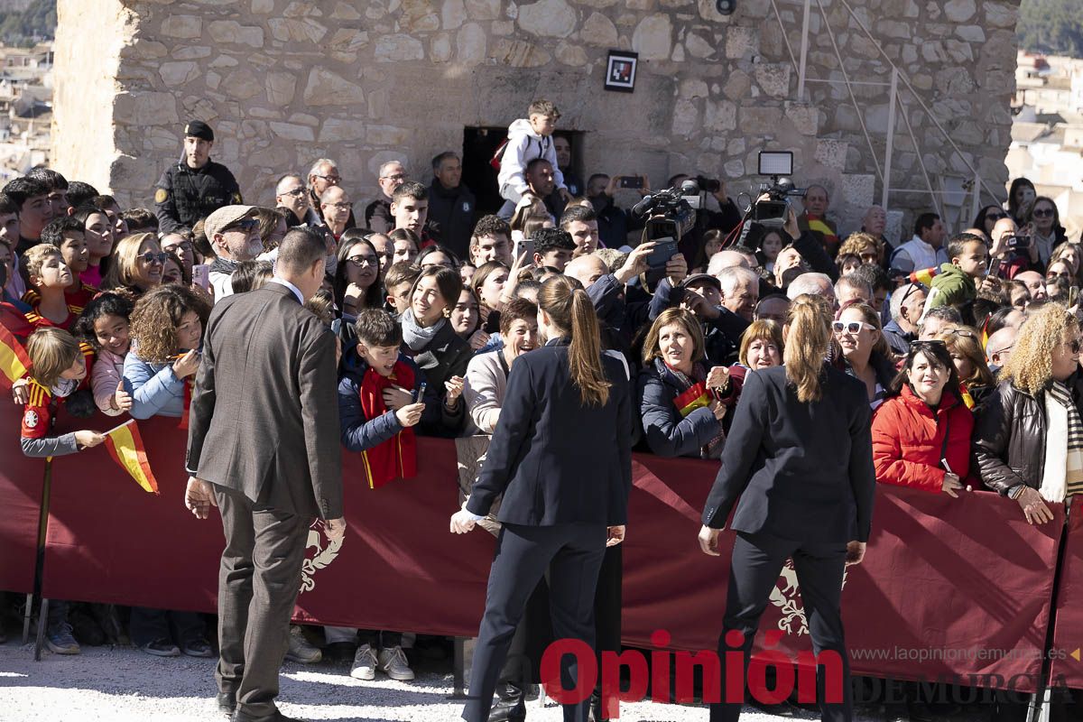 Visita de los reyes de España a Caravaca (explanada de la Basílica)