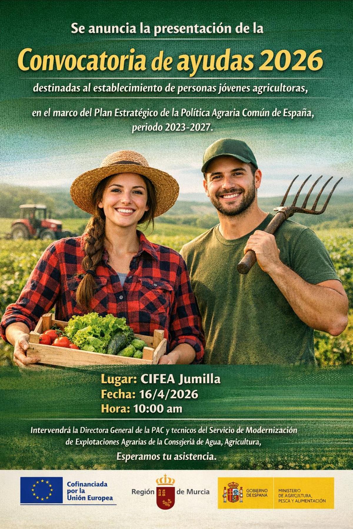 Cartel de la primera de las jornadas informativas dirigidas a jóvenes que se celebra en Jumilla.