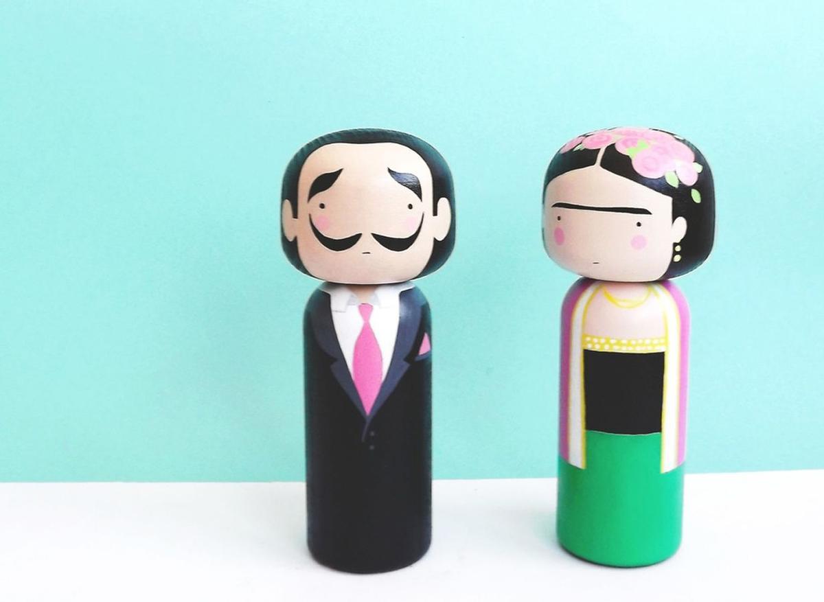 Colección Kokeshi dolls: Dali y Frida