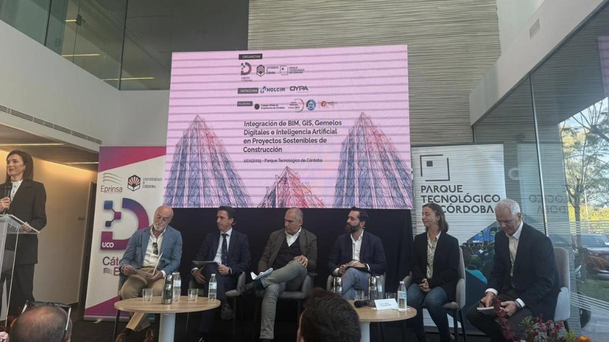 Jornada 'Integración de BIM, GIS, Gemelos Digitales e Inteligencia Artificial en Proyectos de Construcción Sostenibles'.
