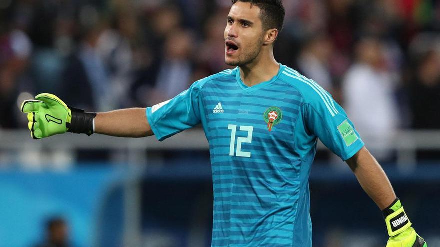 Munir Mohand, durante el Mundial de Rusia con la selección de Marruecos.