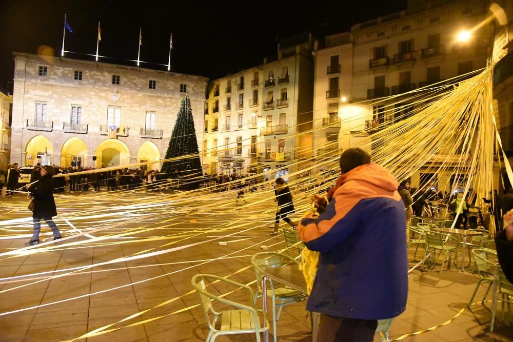 Manifestació a Manresa a favor dels docents.