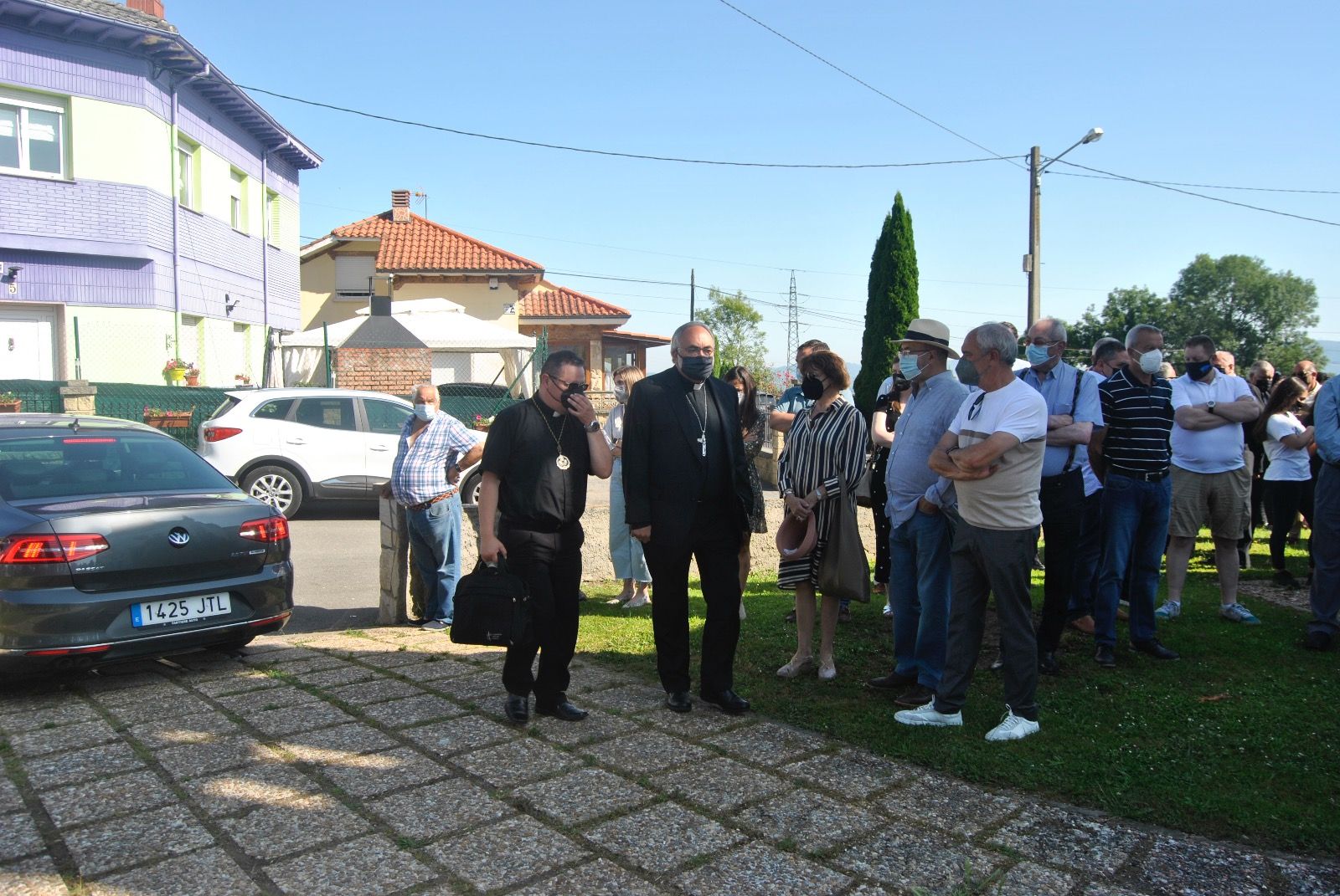 Funeral en El Cutu por el transportista fallecido, Iván Martínez Llosa