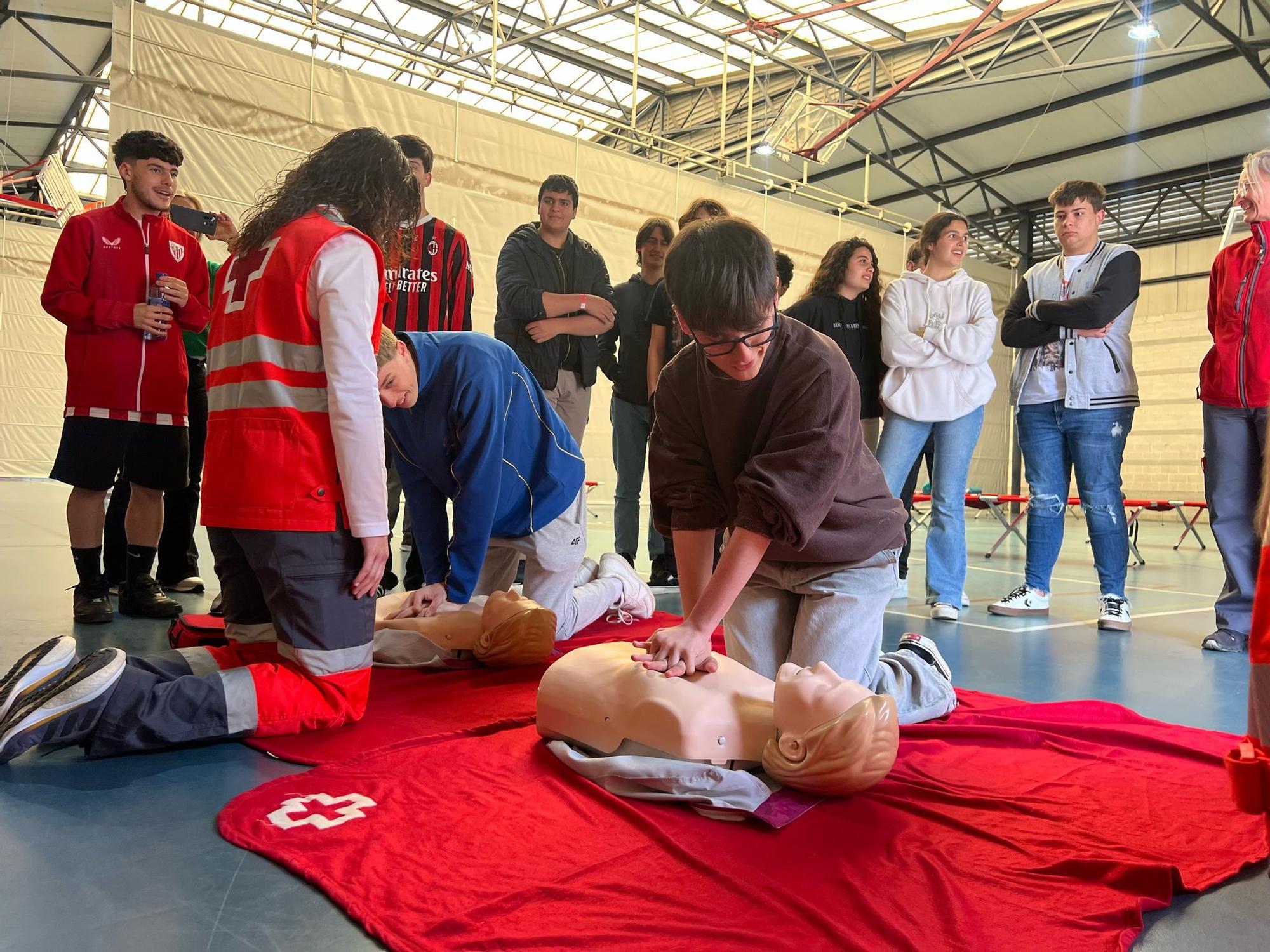 Así fue el simulacro de Cruz Roja ante catástrofes en Noreña