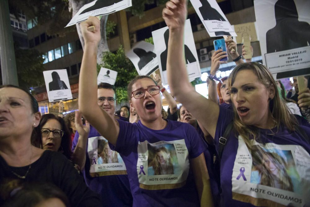 Manifestación contra la violencia machista