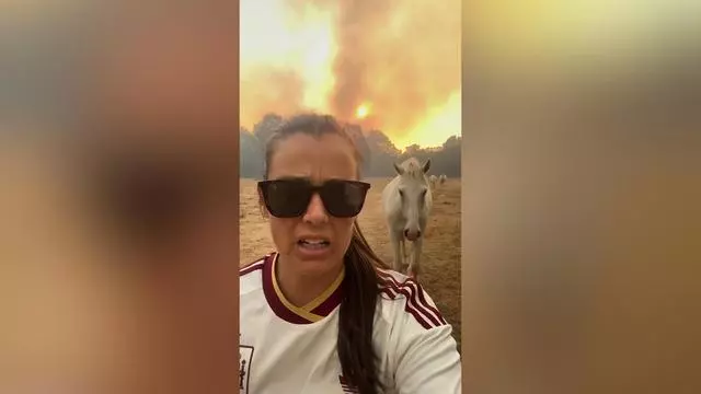 El motivo por el que Isabel Aaiún no estuvo en la celebración del Mundial: "Hemos tenido que desalojar los caballos porque el fuego está muy cerca"