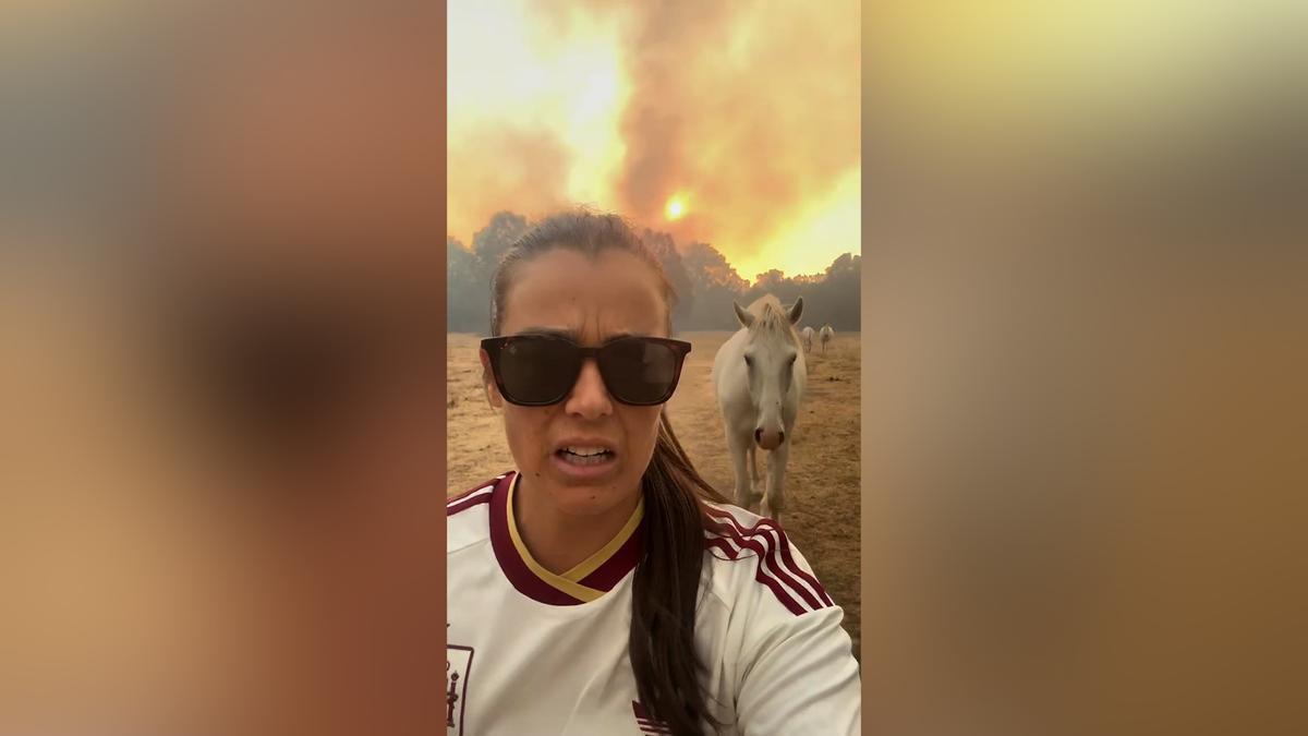 El motivo por el que Isabel Aaiún no estuvo en la celebración del Mundial: "Hemos tenido que desalojar los caballos porque el fuego está muy cerca"