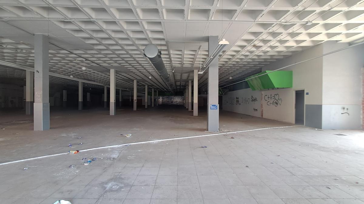 El interior de la nave en la actualidad.
